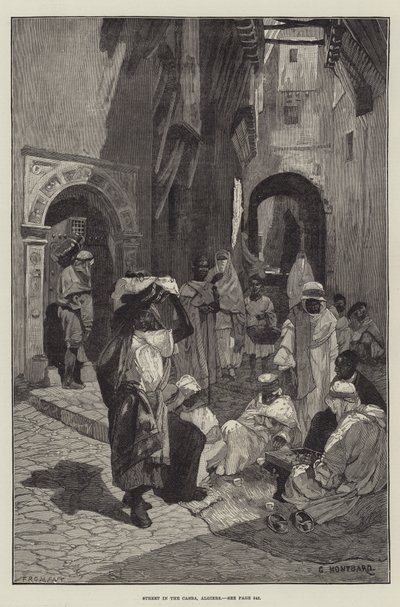 Street in the Casba, Algiers by Charles Auguste Loye